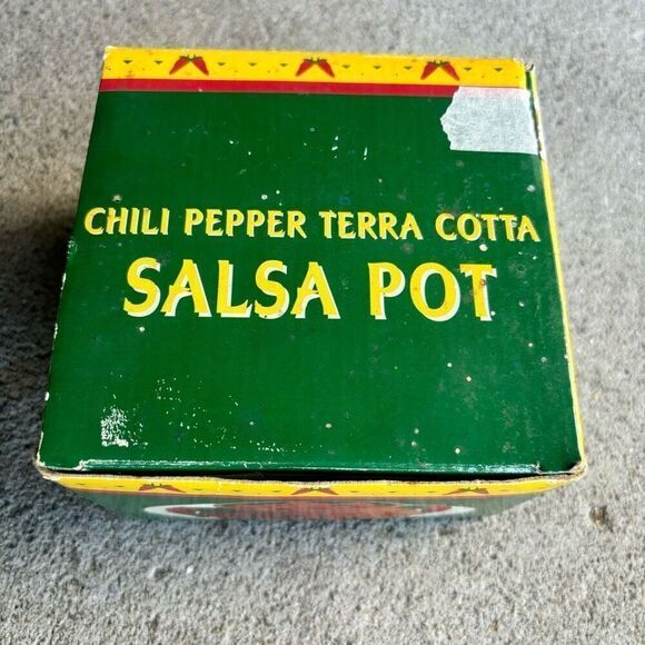 Giftco Chili Pepper Terra Cotta Salsa Pot *New* - Picture 7 of 10